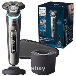 9800 Rechargeable Wet & Dry Electric Shaver with Quick Clean Pod, Travel Case