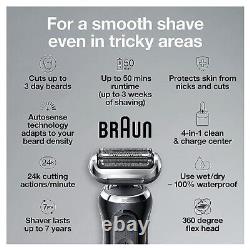 Braun 7075cc Waterproof Foil Shaver/Wet & Dry Shave/Beard Trimmer/Travel Case