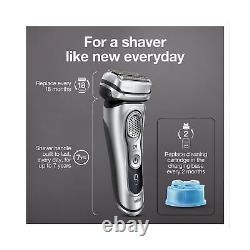 Braun Series 9 9370cc Rechargeable Wet & Dry Men's Electric Shaver with Clean
