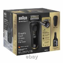 Braun Series 9 Sport+ Shaver, Clean & Charge System, Cordless, Wet or Dry, NEW