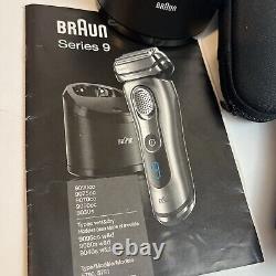 Braun Series S9 9090cc Wet & Dry Rechargeable Electric Shaver With Clean N Charge