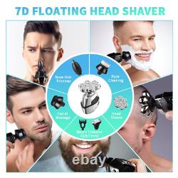 Head Shavers 7D Head Shaver 5 in 1 Bald Head Shavers for Men Electric Wet/Dry