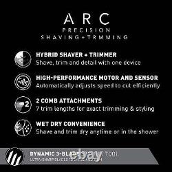 Hybrid Wet Dry Shaver, Pop-up Precision Detail Trimmer & Shave Sensor Technology