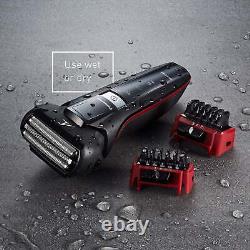 Hybrid Wet Dry Shaver, Pop-up Precision Detail Trimmer & Shave Sensor Technology