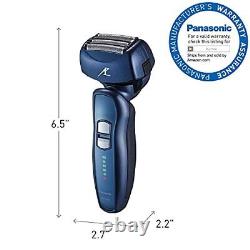 Panasonic Arc4 Electric Razor for Men 4Blade Electric Wet Dry Foil Shaver, Blue