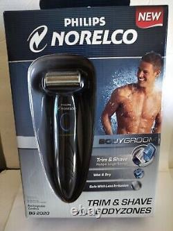 Philips Norelco BG2020\31 Men's Black Cordless Bodygroom Shaver Wet & Dry