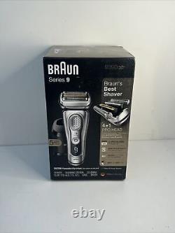 Braun 9296CC Série 9 Rasoir électrique intégré à précision pour homme, à grille humide et sèche