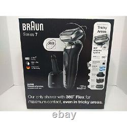 Kit de rasoir électrique intelligent rechargeable Braun Series 7 7089cc Wet Dry avec bonus