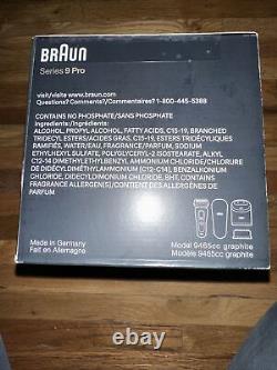 Meilleur rasoir électrique/tondeuse Braun Series 9 9465cc pour rasage humide/sec, scellé avec étiquette NWT