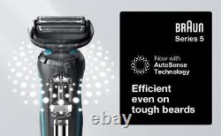 Rasoir électrique Braun pour hommes, série 5 51-M1200s, rasoir électrique humide et sec