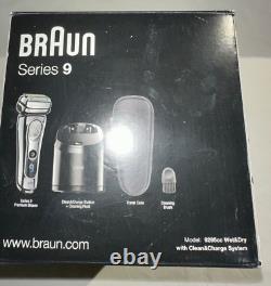 Rasoir électrique pour hommes Braun 9295CC de la série 9 Wet & Dry avec station Clean & Charge