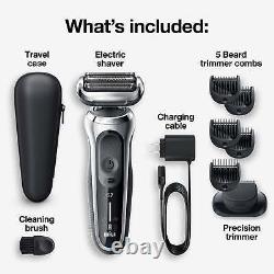 Rasoir électrique pour hommes Flex rechargeable humide et sec avec tondeuse à barbe